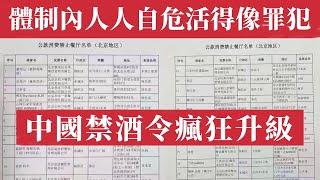 中國禁酒令瘋狂升級！體制內人人自危、活得像罪犯！三人聚餐算拉幫結派？权力消费崩盘，茅台白酒股暴跌60%、代駕行業停擺、餐飲業哀鴻遍野。中南海權力與治理邏輯，為什麼北京高層只能靠運動式治理維持面子？腐敗