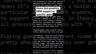 This CODE broke the Linux Kernel’s ability to use GPU DRM