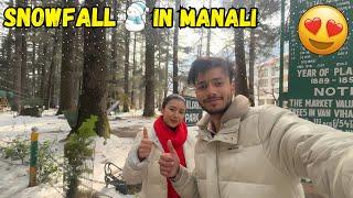 My First snowfall in Manali ️ || Kullu Manali || Vijay Chauhan