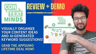 ContextMinds Review + Demo – Visually organize content ideas and AI-generated keyword suggestions!