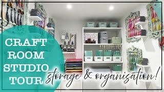 Small Craft Room Studio Tour - Storage and Organisation Hacks!