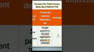 Rules of 194C under TDS | Payment to Contractor under TDS