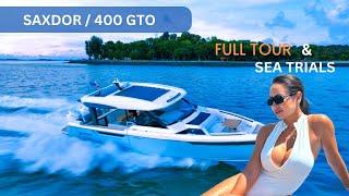 Saxdor 400 GTO Full Review & Sea Trial in Mallorca  Winter Boating Adventure Hidden Cala Discovery