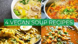 4 Vegetarian Soup Recipes because WINTER IS COMING!