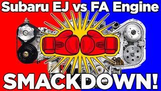 Subaru EJ vs FA Engine SMACKDOWN!  Which one is better?