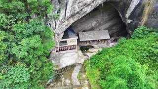 贵州一户人家五代人独居山洞100多年，走近一看真是世外桃源｜A family has lived in a cave for more than 100 years