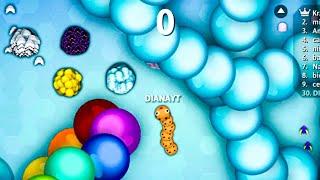 OMG CHIPPY SNAKE GETS FABULOUS GIANT SCORE BALL POINT  EPIC SNAKEIO GAMEPLAY #snakeio #games