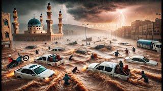 Extreme  flood in Middle East।। 420 viral video Saudi Arabia Flood