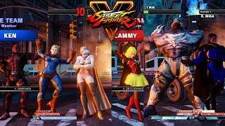 Street Fighter V AE Kolin/R.Mika/Ken vs Cammy/Abigail/M.Bison PC Mod