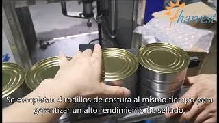 Máquina automática de sellado de latas de metal,máquina selladora de latas para latas