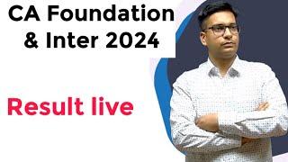 CA Foundation & intermediate 2024 result live | how check ca result 2024 | icai live updates