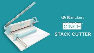 We R Makers Cinch Stack Cutter | Get Your Stack Cutter Set Up