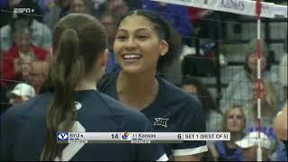 BYU vs Kansas | Women Volleyball Nov 27,2024