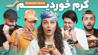  کرم خوردیم KenareTeam EAT SILK WORMS