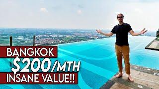 $200 Bangkok Condo Tour, CHEAP Condo Rental, Thailand 