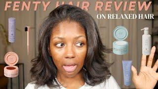 Fenty Hair Review on Relaxed Hair | Answering Your Questions! | Niara Alexis