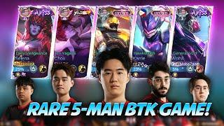 BTK FINALLY PLAYS AS A FULL SQUAD!  Must-Watch Game! | Mobile Legends Highlights