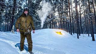 ПРОВАЛИЛСЯ под ЛЕД - СПАСЕНИЕ в ДОМЕ под ЗЕМЛЕЙ!