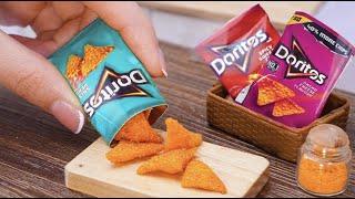 Satisfying Miniature Crispy Doritos Potato Chip Recipe | ASMR Cooking Mini Food