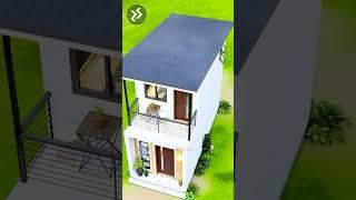 (3x6 Meters) 2 Storey Small House Design #shorts #shortsvideo #housedesign #2storeyhousedesign