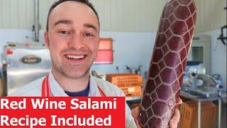 Red Wine Salami Recipe, Step by Step with Free Recipe!