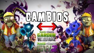 CAMBIOS Y DIFERENCIAS DE PVZ GW1/GW2 | Terciozs