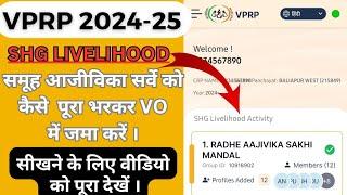 VPRP SHG LIVELIHOOD SURVEY 2024-25