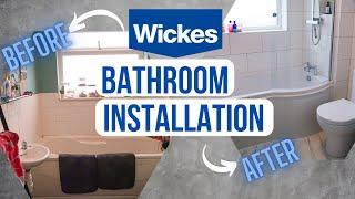 WICKES BATHROOM INSTALLATION | New Bathroom Renovation | Bathroom Transformation | Wickes Review