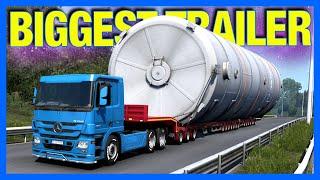 The BIGGEST Trailer vs 10,000 Horsepower Truck in Euro Truck Simulator 2