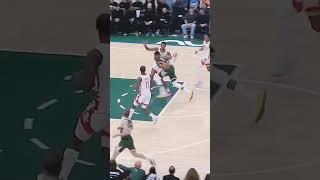 Giannis rushing two handed dunk #nba #highlights #today  #antetokounmpo