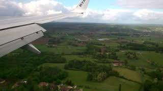 Landing at Bergerac airport from Stansted April 2014