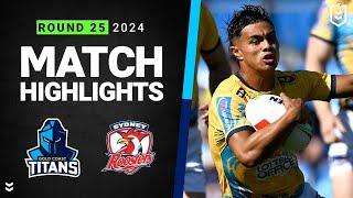 NRL 2024 | Titans v Roosters | Match Highlights