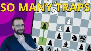 Super Tricky French Advance Variation with SO MANY TRAPS (for Black)