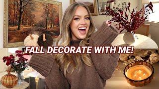 NEW FALL DECORATE WITH ME!  Cozy Vibes Home Decor Tour 2024