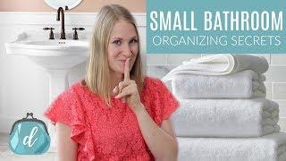 Unique Secrets to Organize a Small Bathroom!