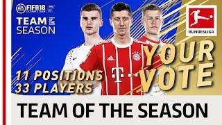 EA SPORTS FUT 18 Bundesliga Team Of The Season - Lewandowski, Werner or Finnbogason? Vote Now!