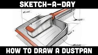 Sketch-A-Day: How to sketch a Dustpan