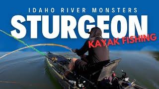 Crazy Sturgeon Kayak Fishing Action!