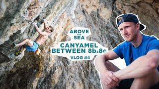 Deep water soloing between 8b and 8c in Canyamel -  Above the Sea VLOG #4