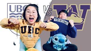 华盛顿大学 (UW) vs 英属哥伦比亚大学 (UBC)｜ 西雅图 vs 温哥华 | 美国大学怎么选？| 美国读大学体验经历 #美国大学 #美国留学 #加拿大 #出国留学 #北美生活 #西雅图#温哥华