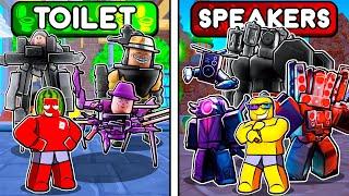 Toilet Team vs Speakers In Toilet Tower Defense