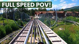 Cranmore Mountain Coaster POV (No Brakes) | New Hampshire Alpine Coaster