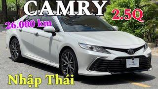 Sang Trọng, Lịch Lãm, Nhiều Công Nghệ An Toàn: Toyota Camry 2.5Q 2022 Nhập Thái, 26.000 km mới rodai