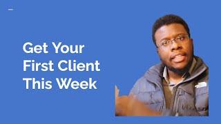 How to get your first bookkeeping client this week