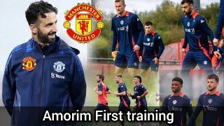 Breaking!! Ruben Amorim "TACTICS" at First training as new Manchester United manager | man utd train