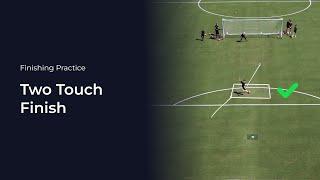 Two Touch Finish | Soccer Coaching Drill