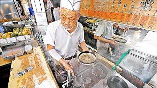 注文して40秒の超速提供の立ち食いそば店の達人的身のこなし！