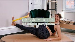 20 MIN MAT PILATES W RESISTANCE BANDS // at home pilates // Pilates by Margaret