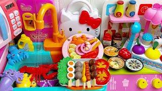 19 minutes Satisfying with Unboxing Hello Kitty Mini Kitchen and Appliances | ASMR (no music)