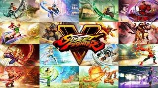 Street Fighter V - All Original Character Reveal Trailers Compilation